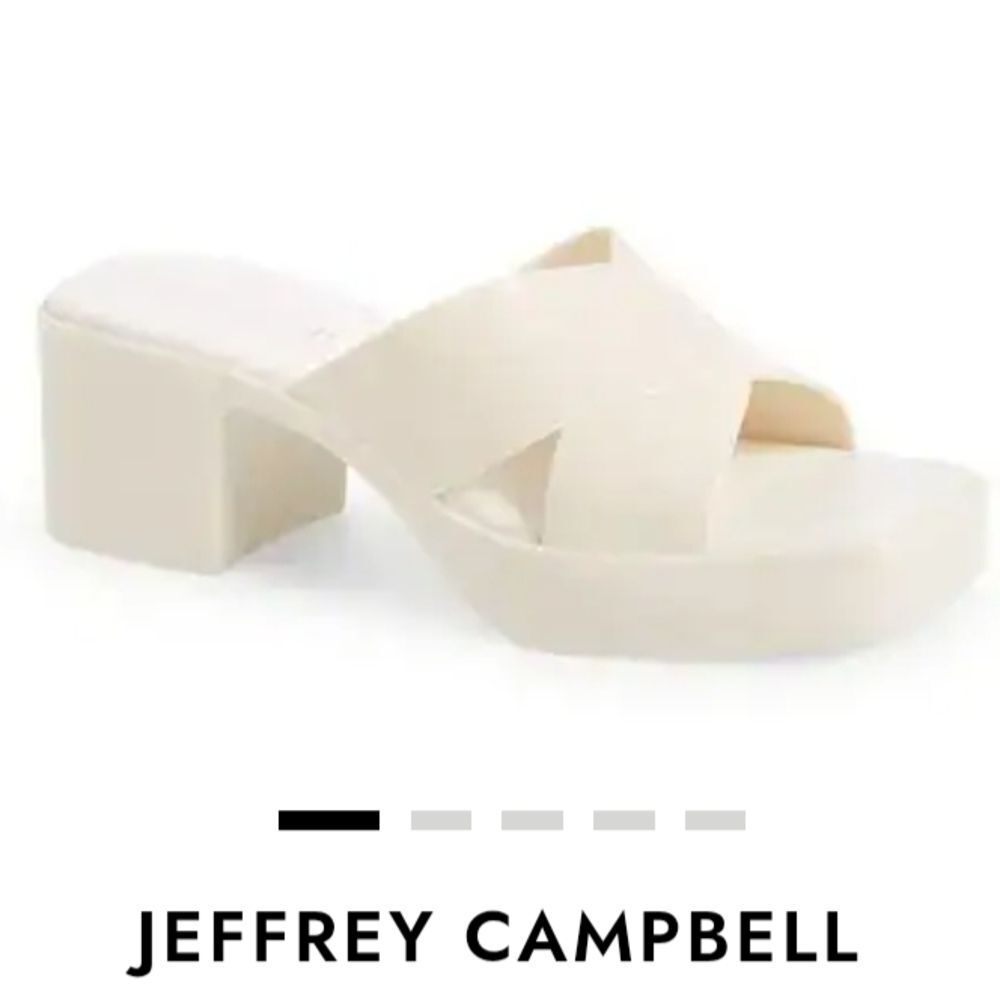 Jeffrey Campbell Cream Mules